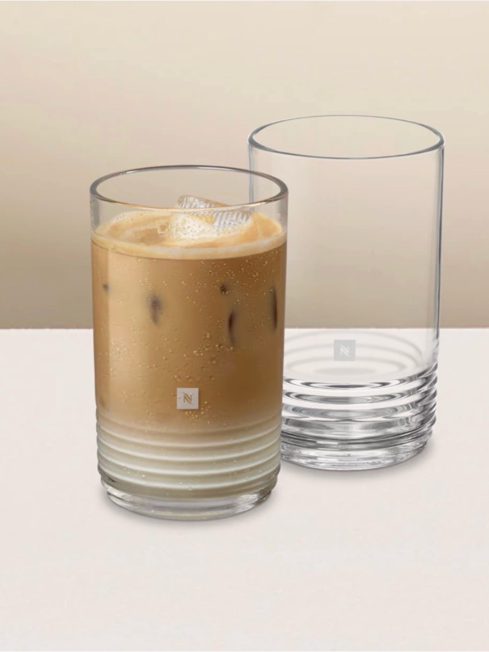 Nespresso Vertuo Barista Recipe Large Set of 2 glasses - 480 ml New in Bo